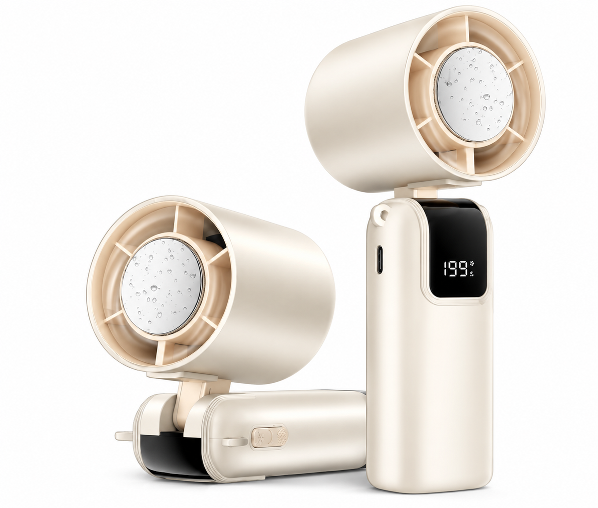 Ice Cooling Turbo Fan – Foldable, Cold-Touch Plate