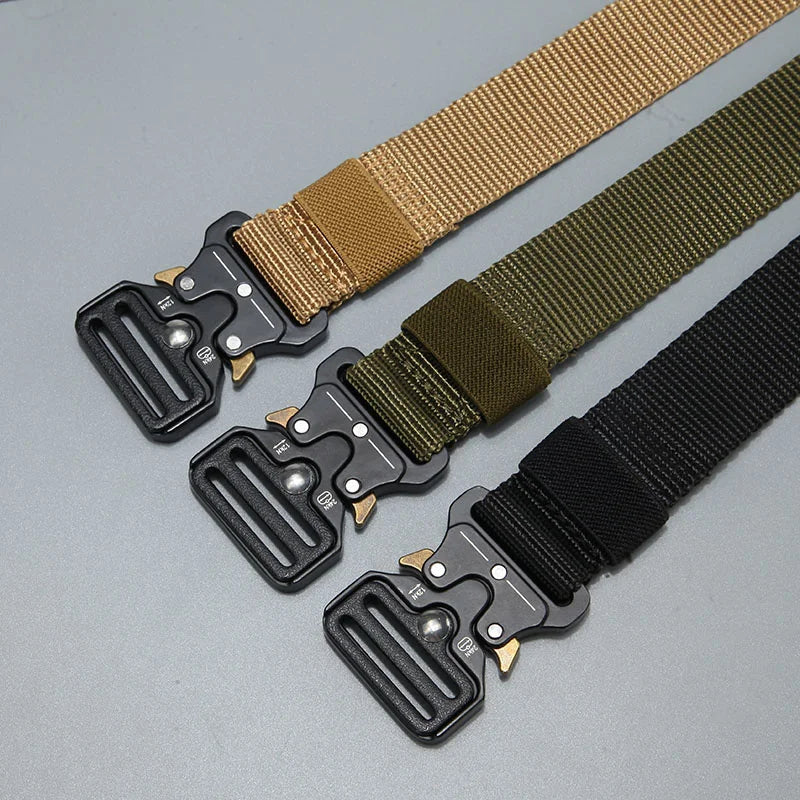 Tactical Nylon Belt – Quick-Release Buckle