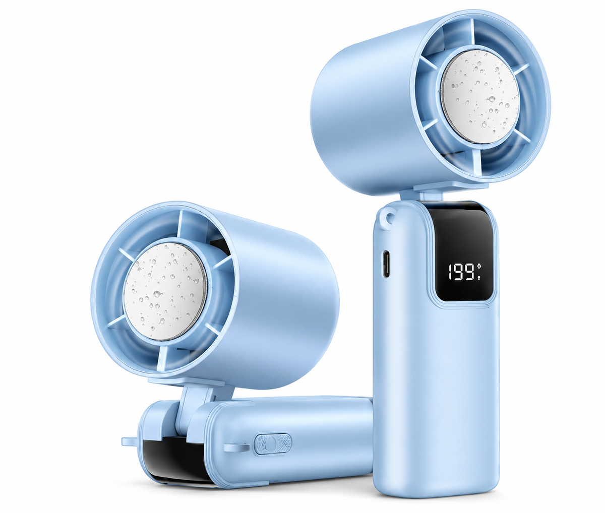 Ice Cooling Turbo Fan – Foldable, Cold-Touch Plate