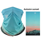 Ice Silk Neck Gaiter – Autumn Twilight print