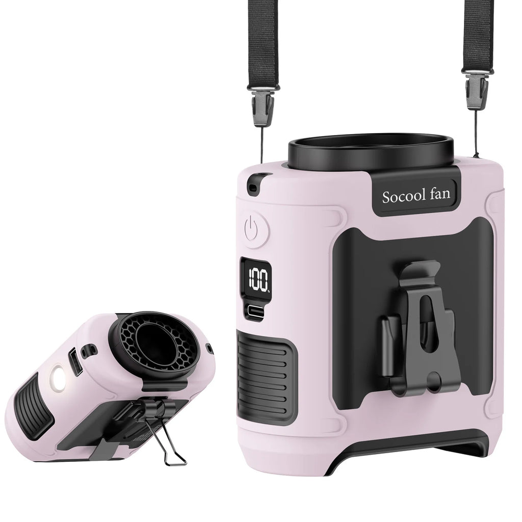 Portable Waist Fan – Standard version in Pink