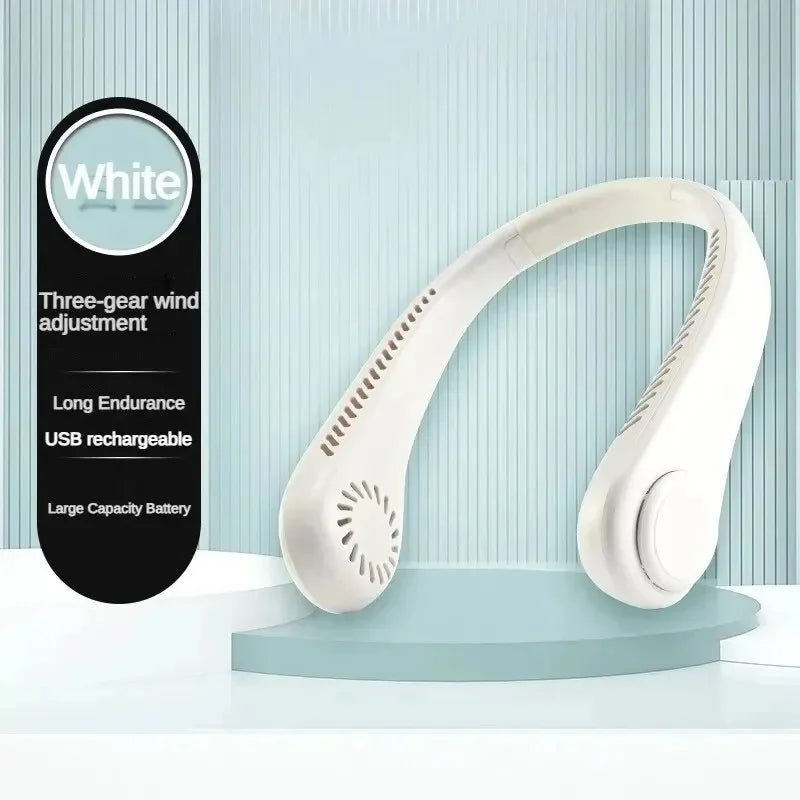 Bladeless Neck & Handheld Fan – F260 model in White