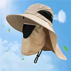 Fishing Sun Hat with Neck Flap & Face Cover