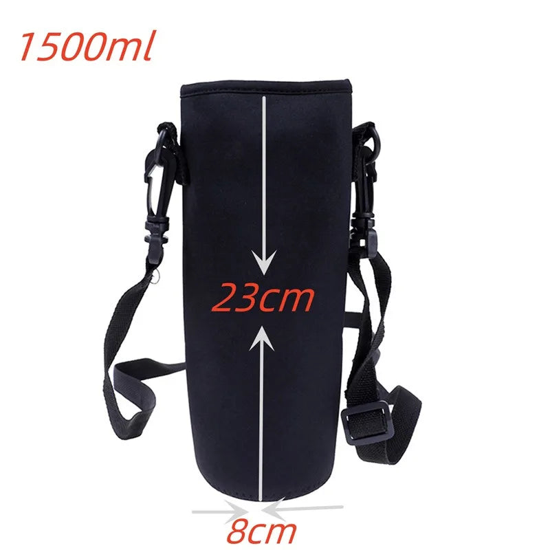 Insulated Water Bottle Bag with Shoulder Strap