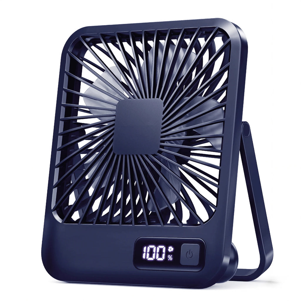 Folding USB Desk Fan – Rechargeable, 5 Speeds