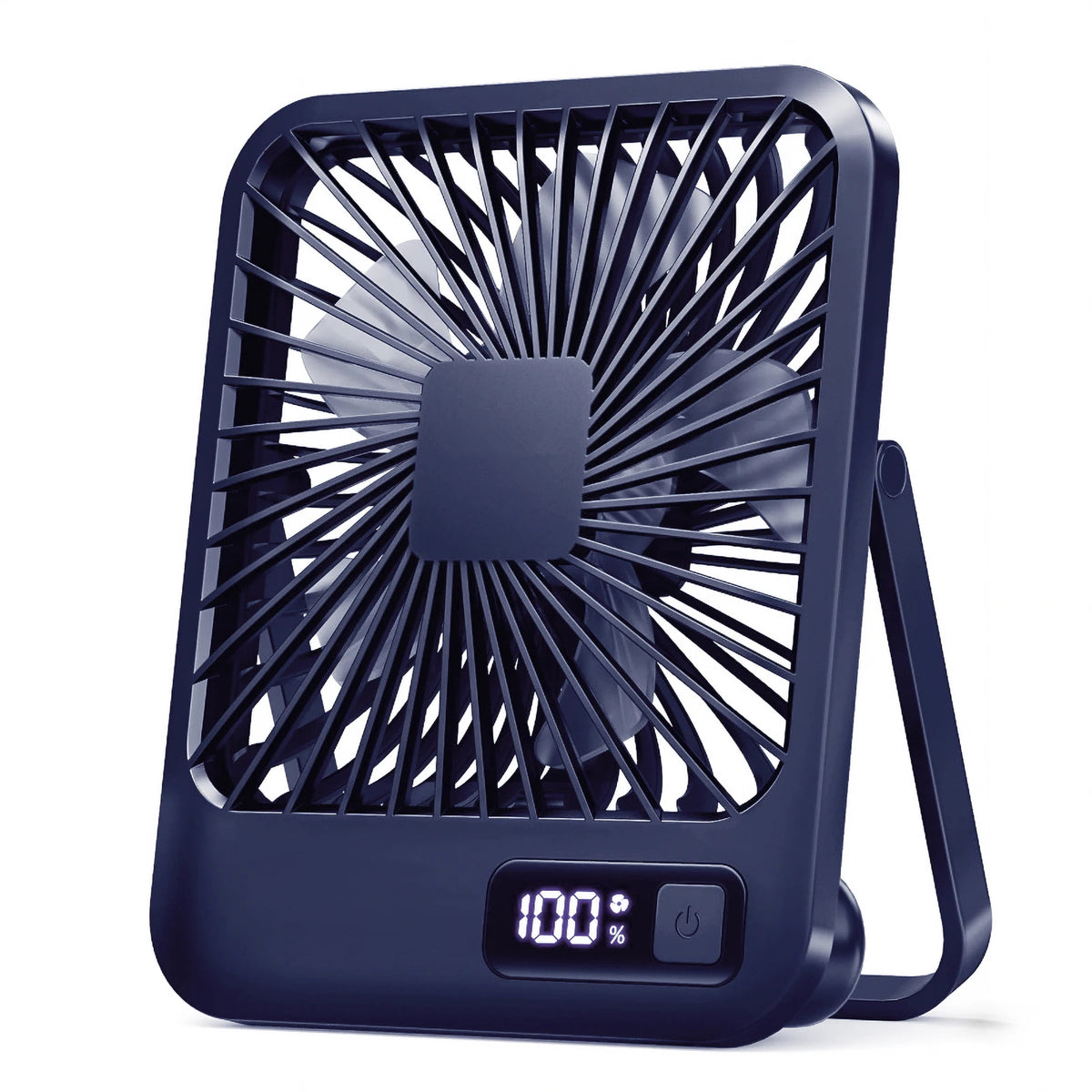 Folding USB Desk Fan – Rechargeable, 5 Speeds