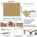Waterproof Shade Tarp – Camping & Beach Canopy