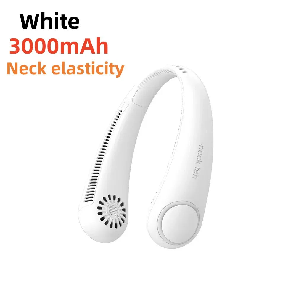 Bladeless Neck & Handheld Fan – DS005 model in White