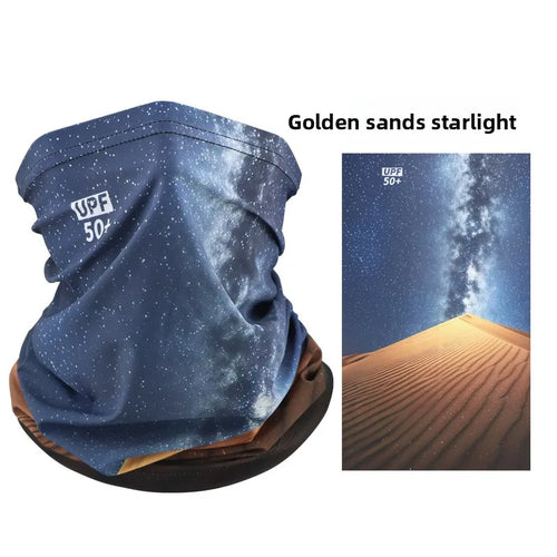 Ice Silk Neck Gaiter – Golden Sands print
