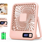 Folding USB Desk Fan – Rechargeable, 5 Speeds