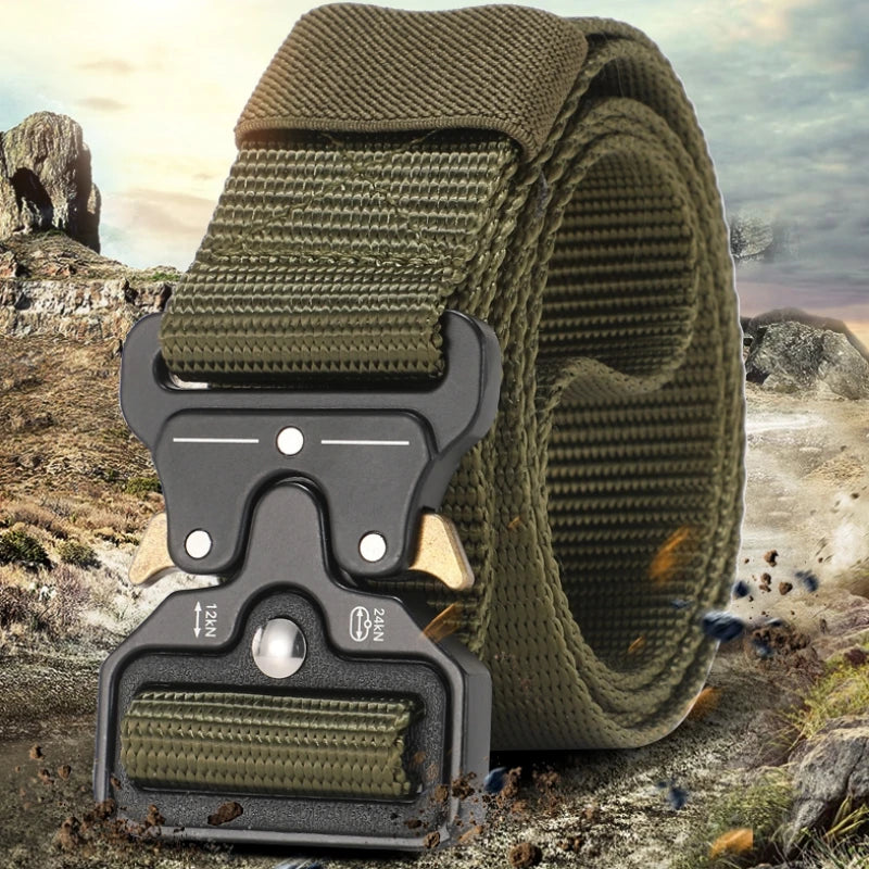 Tactical Nylon Belt – Quick-Release Buckle