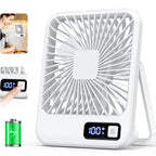 Folding USB Desk Fan – Rechargeable, 5 Speeds