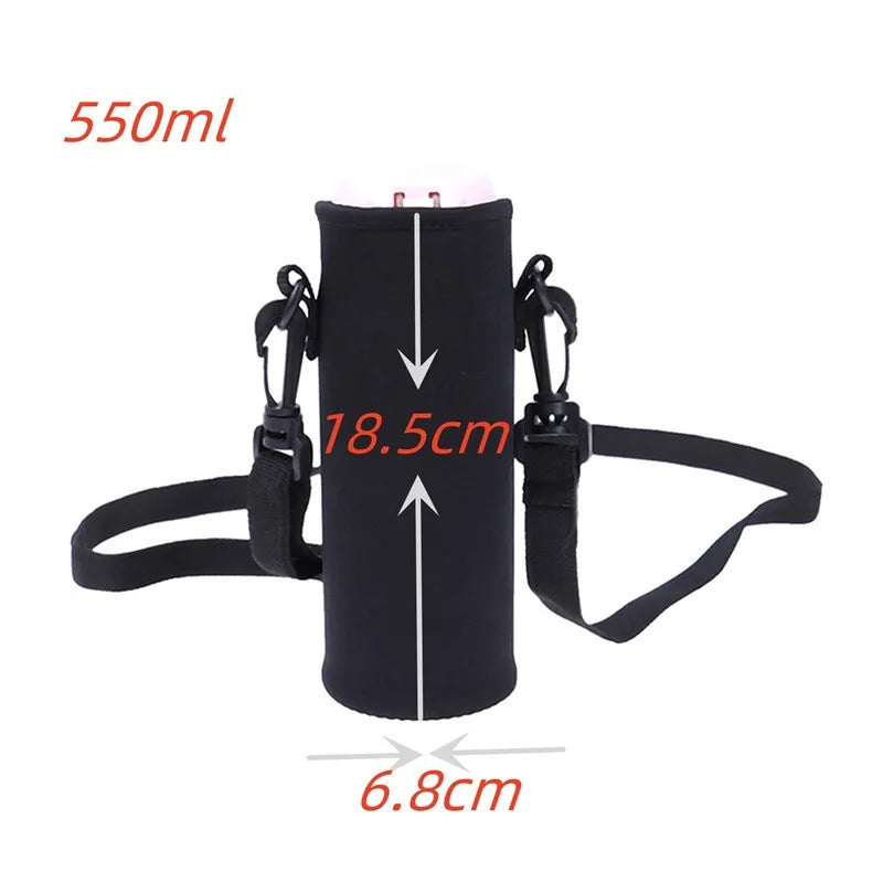Insulated Water Bottle Bag with Shoulder Strap