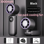 Bladeless Neck & Handheld Fan – DS27 model in Black