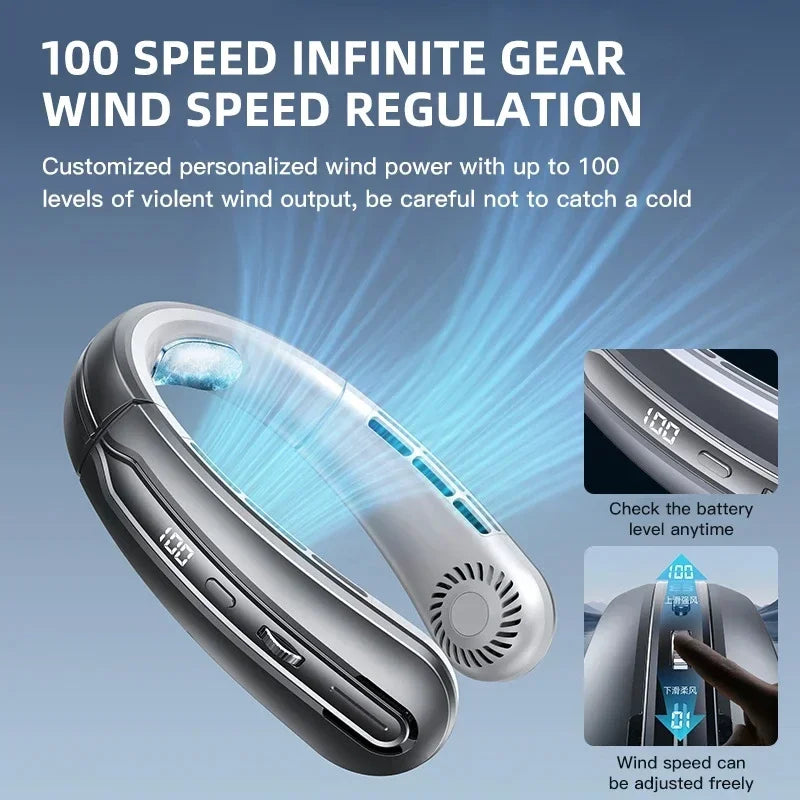 Bladeless Neck & Handheld Fan – gallery image 5