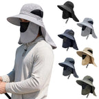 Fishing Sun Hat with Neck Flap & Face Cover