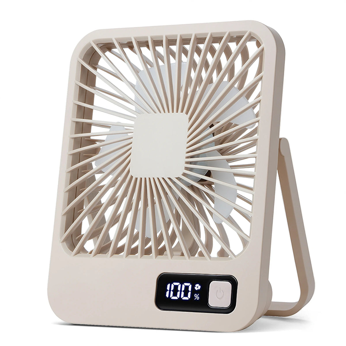 Folding USB Desk Fan – Rechargeable, 5 Speeds