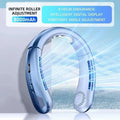Bladeless Neck & Handheld Fan – Blue