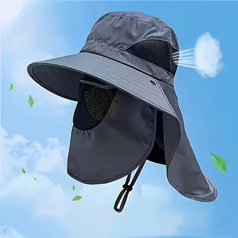 Fishing Sun Hat with Neck Flap & Face Cover