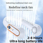 Bladeless Neck & Handheld Fan – D03 model in White