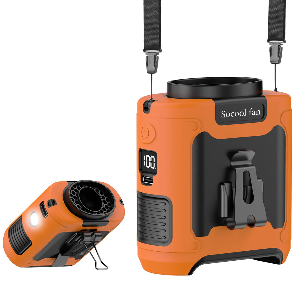 Portable Waist Fan – Standard version in Orange