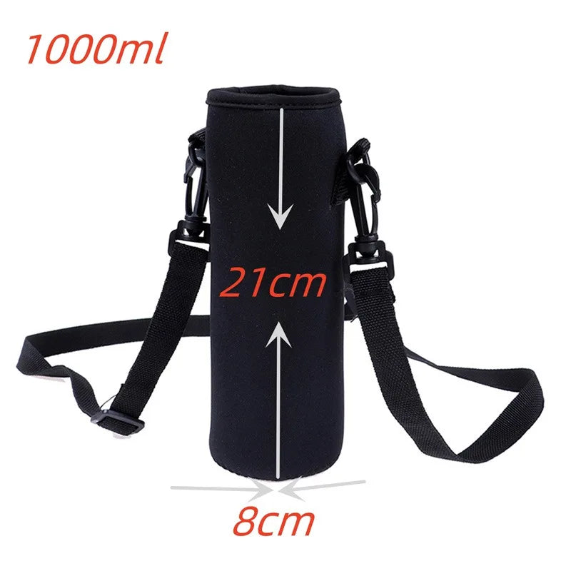 Insulated Water Bottle Bag with Shoulder Strap