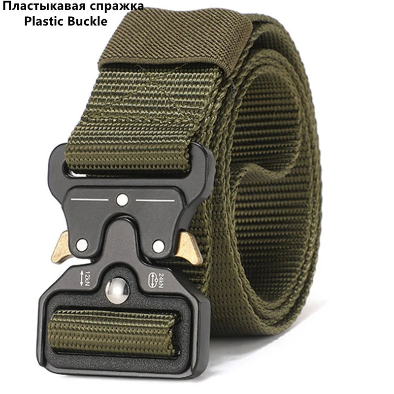 Tactical Nylon Belt – Quick-Release Buckle