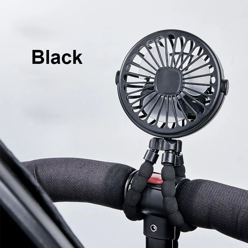 Clip-On Stroller Fan – Flexible Tripod Legs