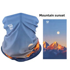 Ice Silk Neck Gaiter – Alpine Sunset print
