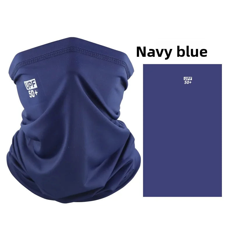 Ice Silk Neck Gaiter – Navy Blue