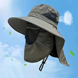 Fishing Sun Hat with Neck Flap & Face Cover