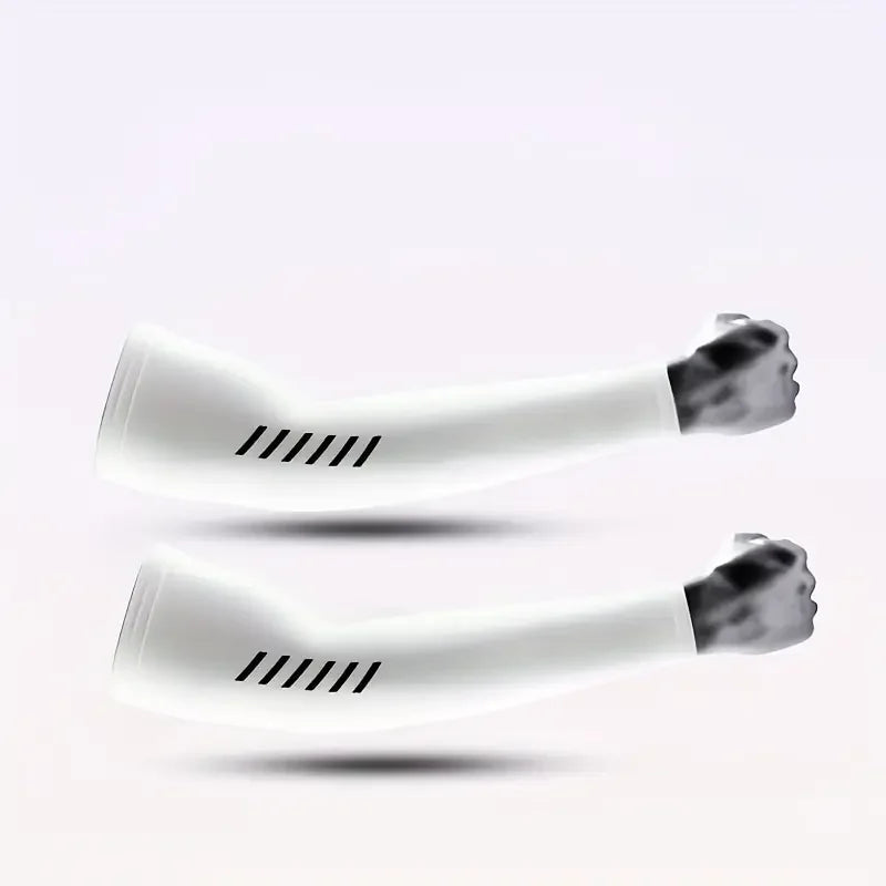 Cooling Arm Sleeves (Pair) – White