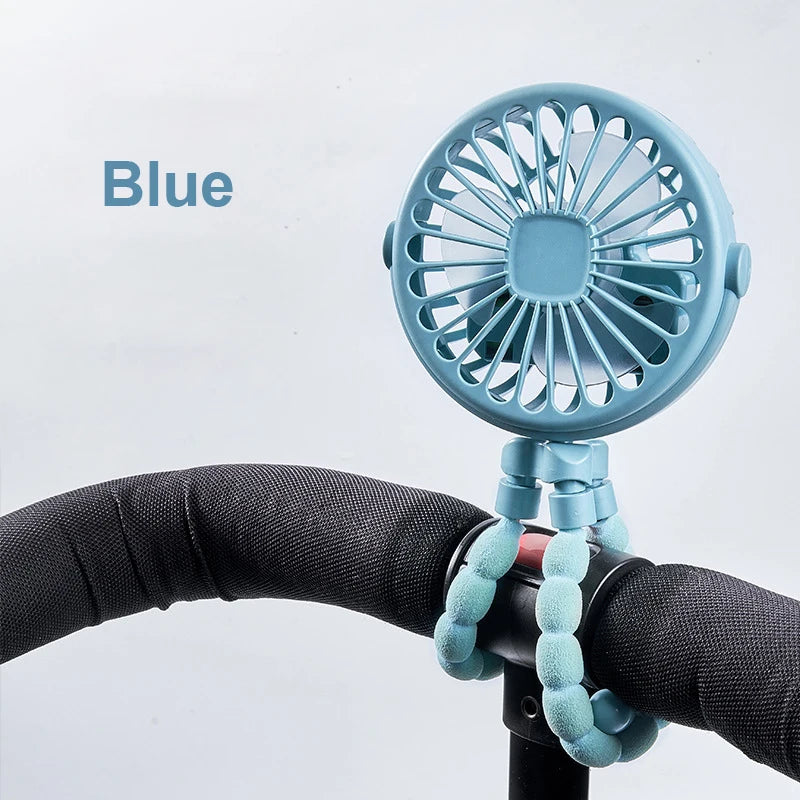 Clip-On Stroller Fan – Flexible Tripod Legs