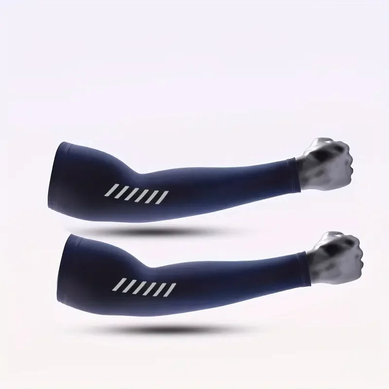 Cooling Arm Sleeves (Pair) – Dark Blue