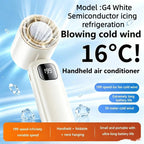 Bladeless Neck & Handheld Fan – DS27 model in White